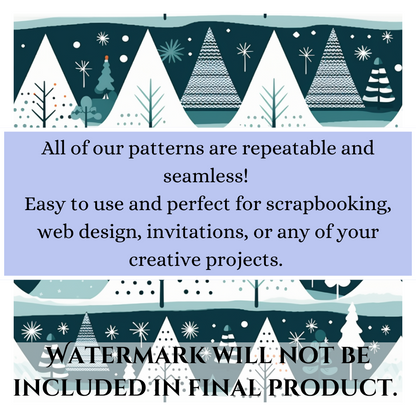 Nordic Winter Digital Paper Pack - 110 Scandinavian Holiday Backgrounds for Scrapbooking and Crafts