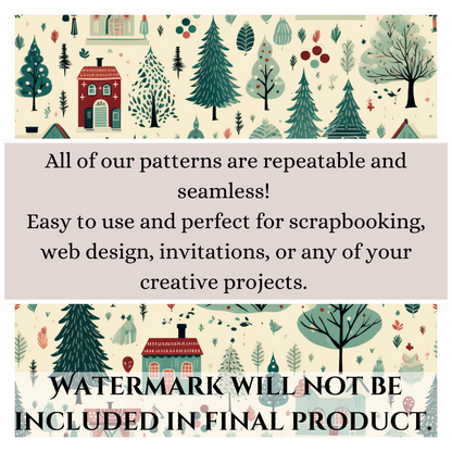 Vintage Christmas Digital Paper Pack - 120+ Festive Holiday Backgrounds for Scrapbooking and Crafts